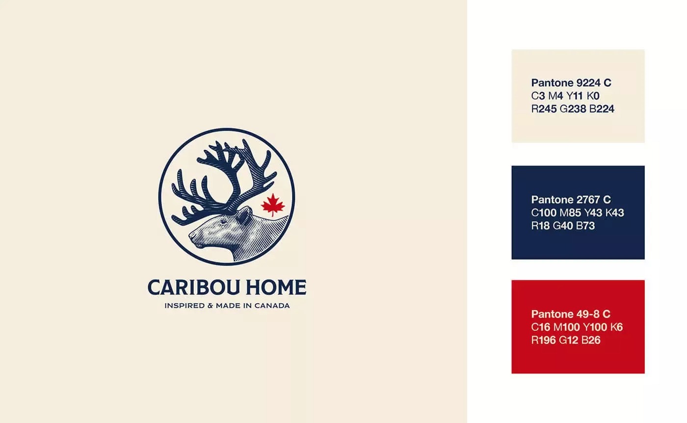 在线商店Caribou Home品牌形象设计