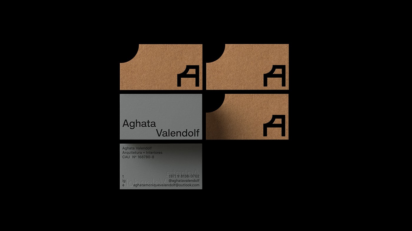 室内设计师Aghata Valendolf品牌视觉识别设计