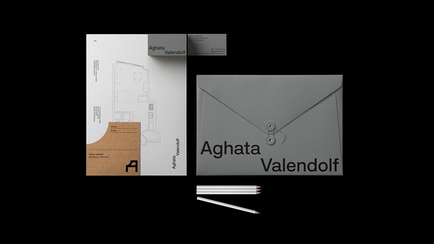 室内设计师Aghata Valendolf品牌视觉识别设计