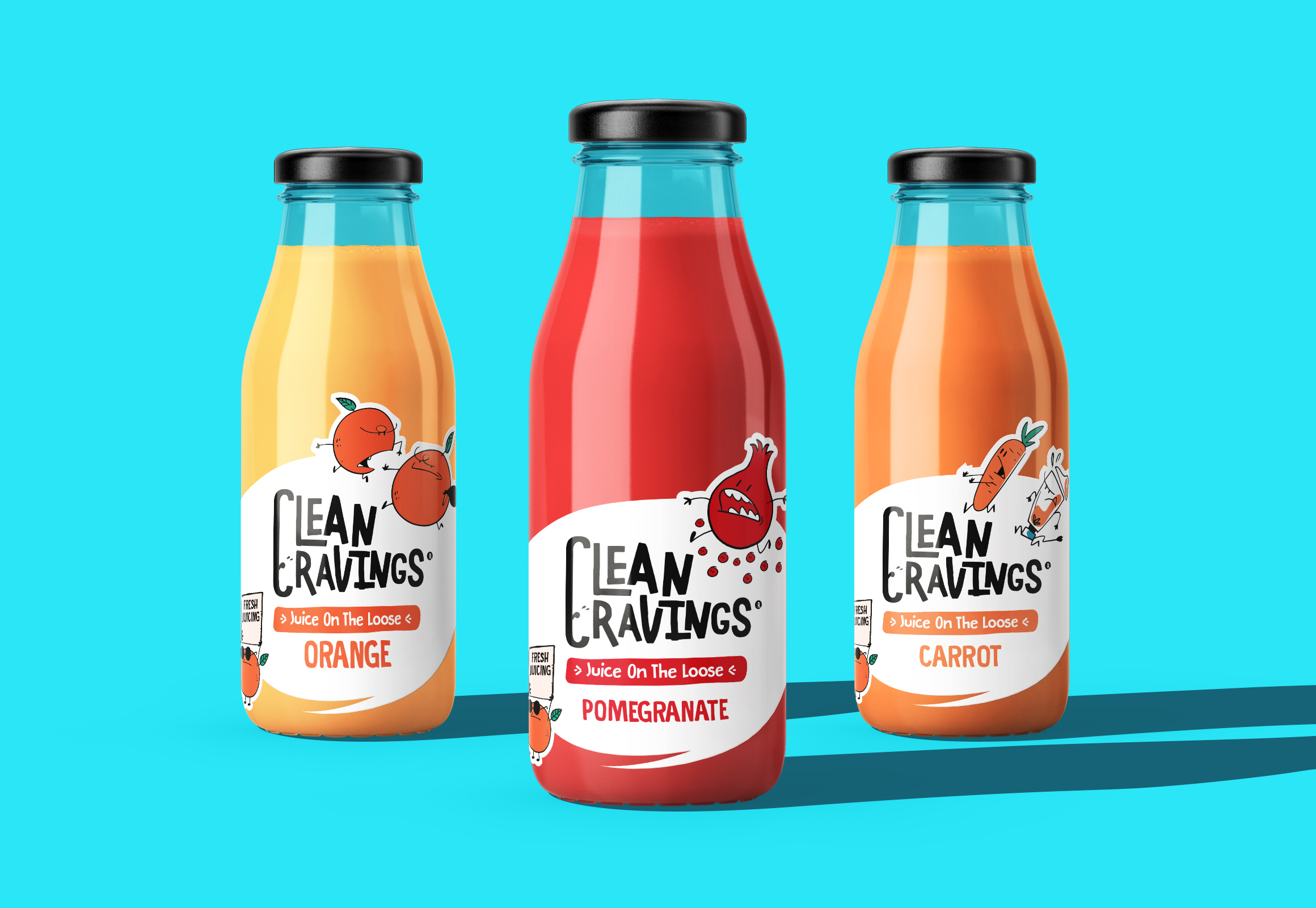 Clean Cravings果汁包装设计