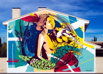Diego Vicente街头壁画艺术作品