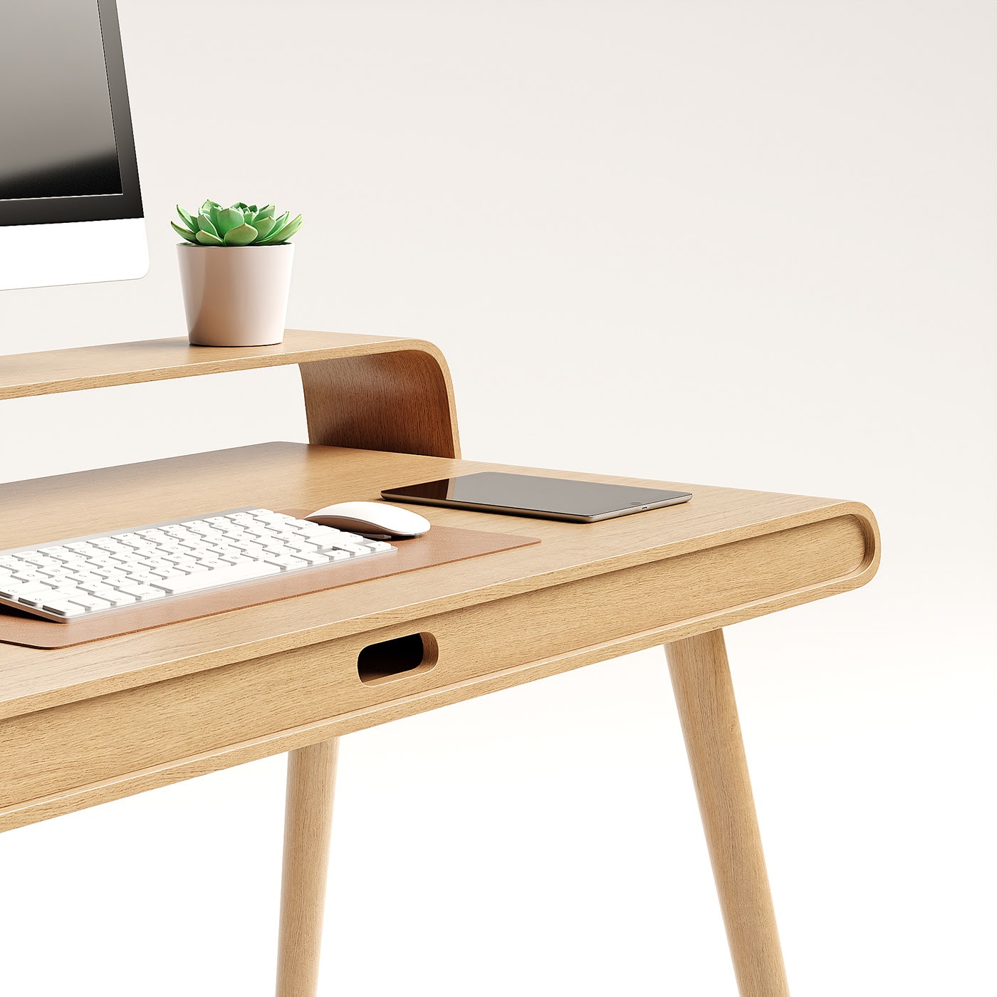 极简精巧的工业设计：Loop工作台桌设计