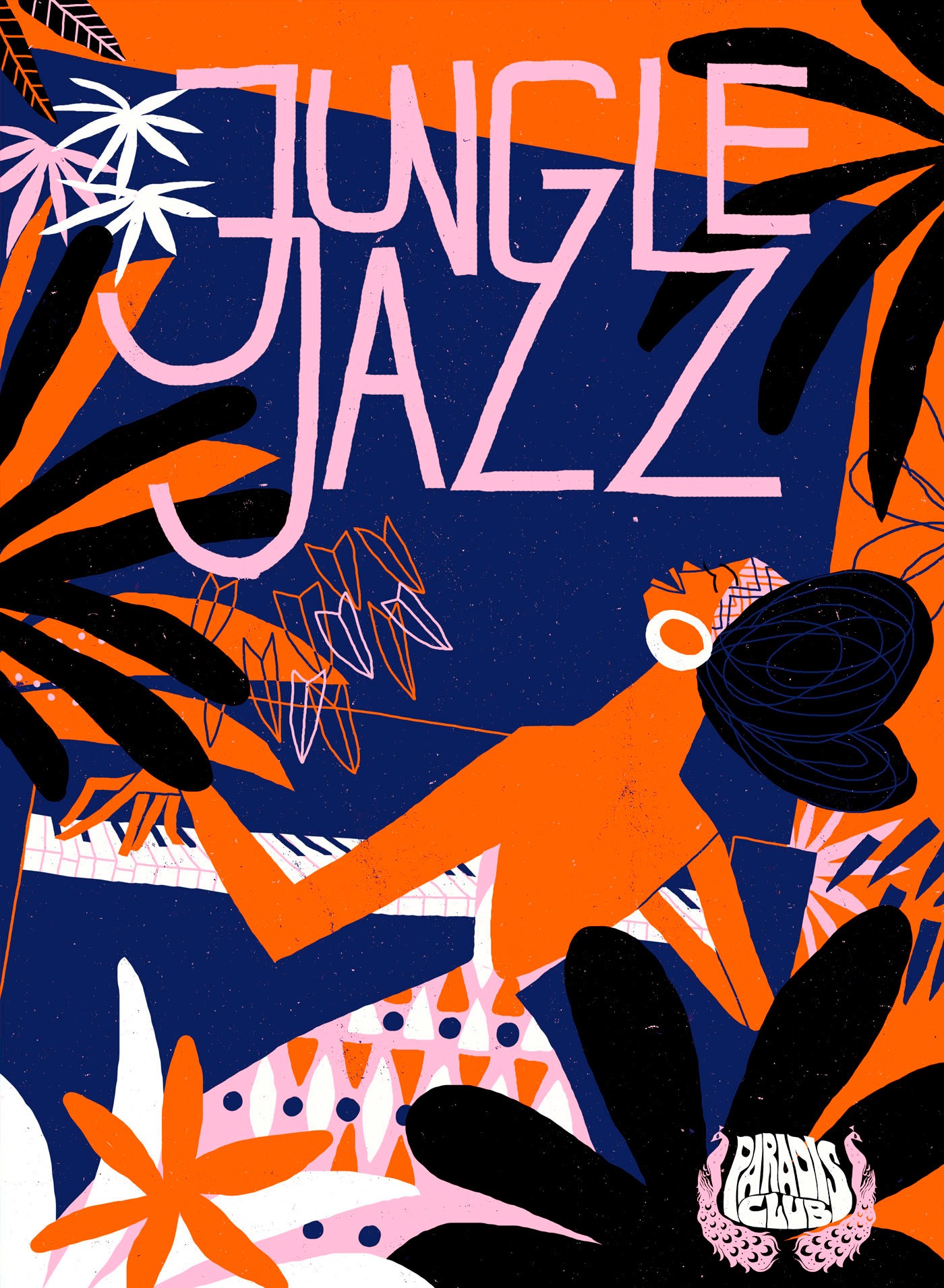 André Ducci作品：Jungle Jazz音乐节插画海报设计