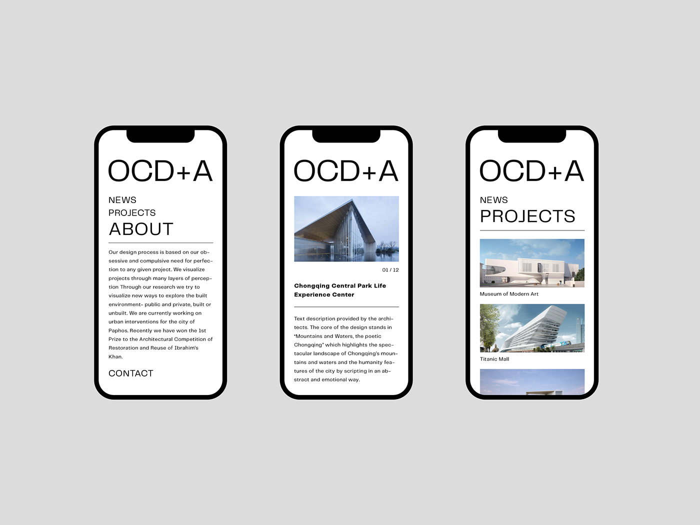 OCD + A建筑设计工作室品牌视觉设计