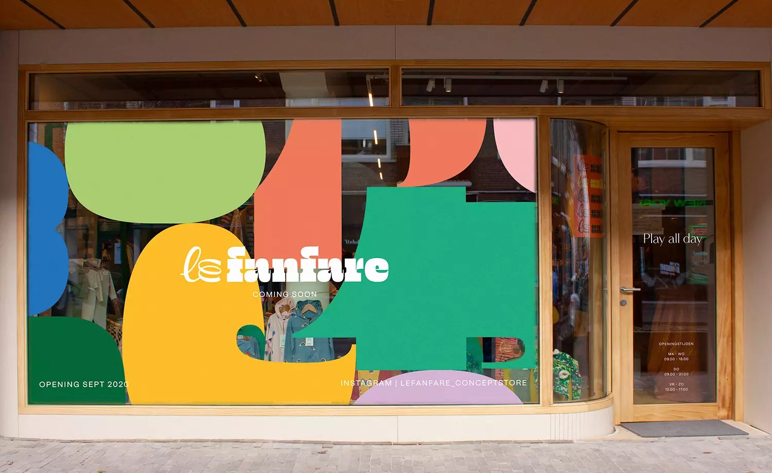 Le Fanfare儿童服装概念店品牌形象设计