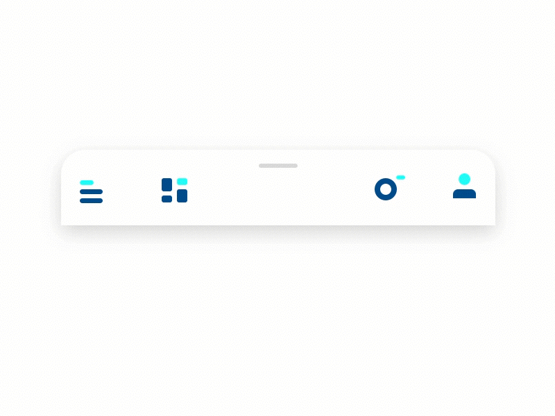 18个清新风格的tab bar动效设计欣赏
