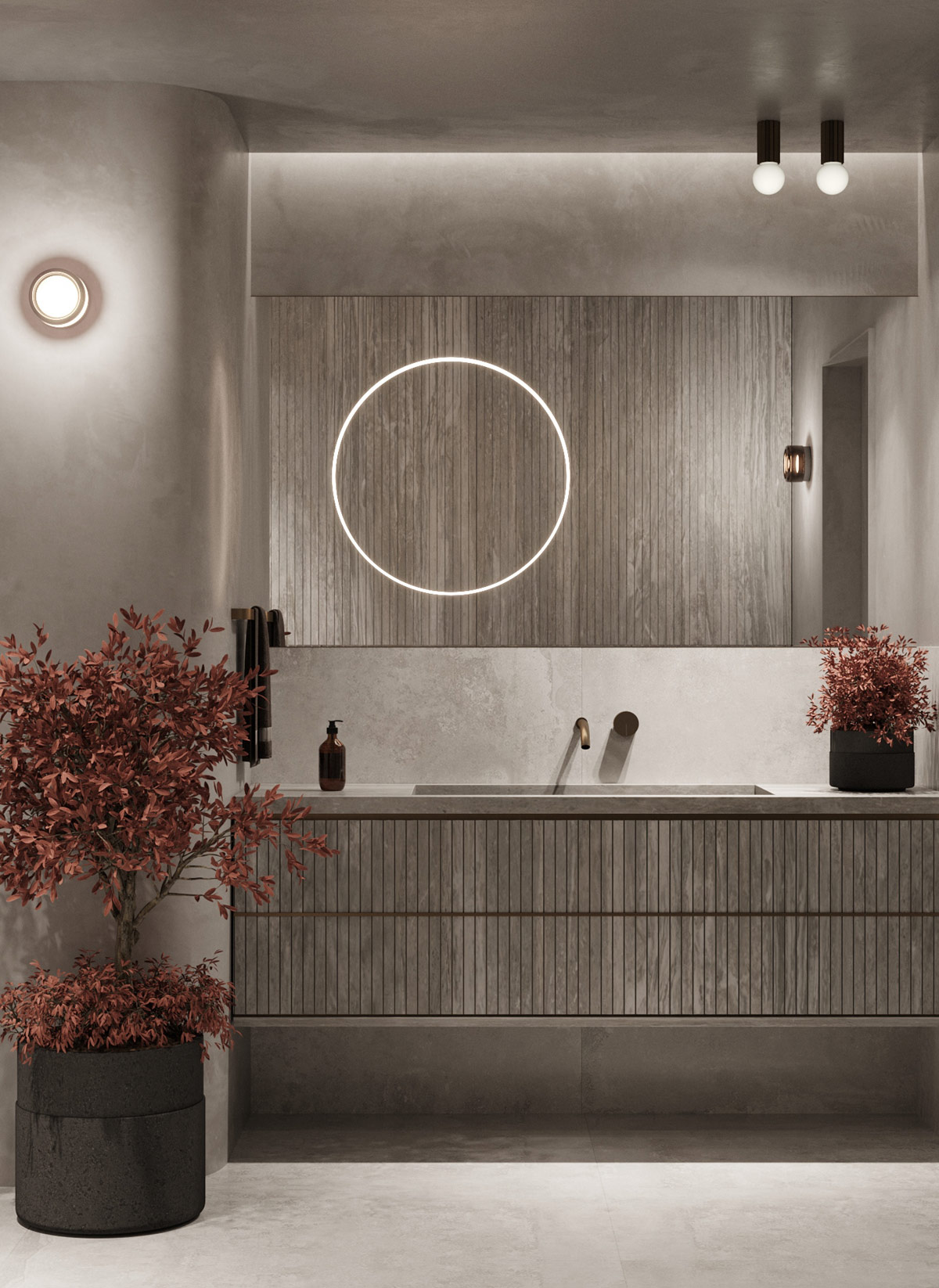 灰色+木质元素！4间宁静优雅的现代家居空间设计