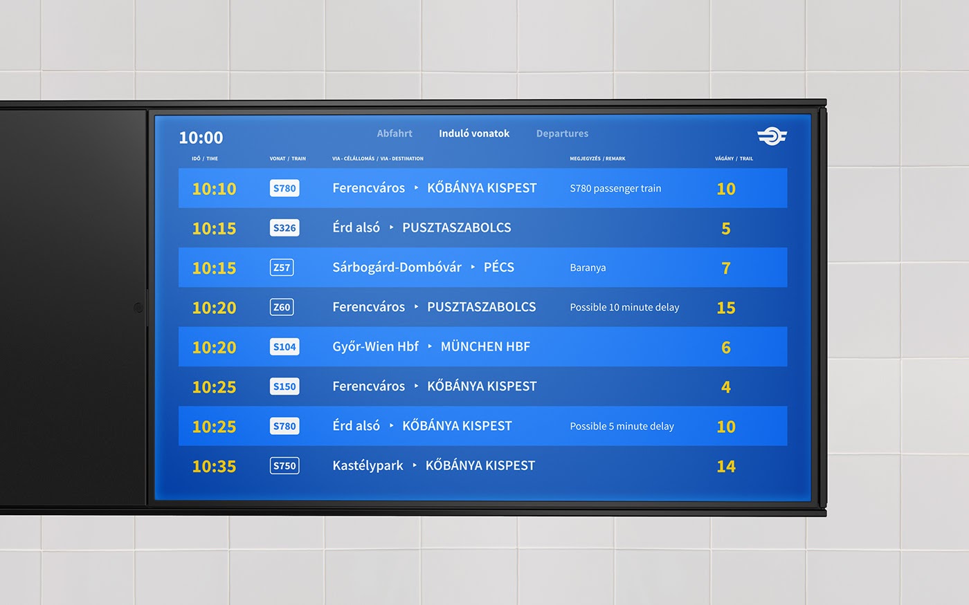 匈牙利国家铁路客运在线售票平台视觉设计