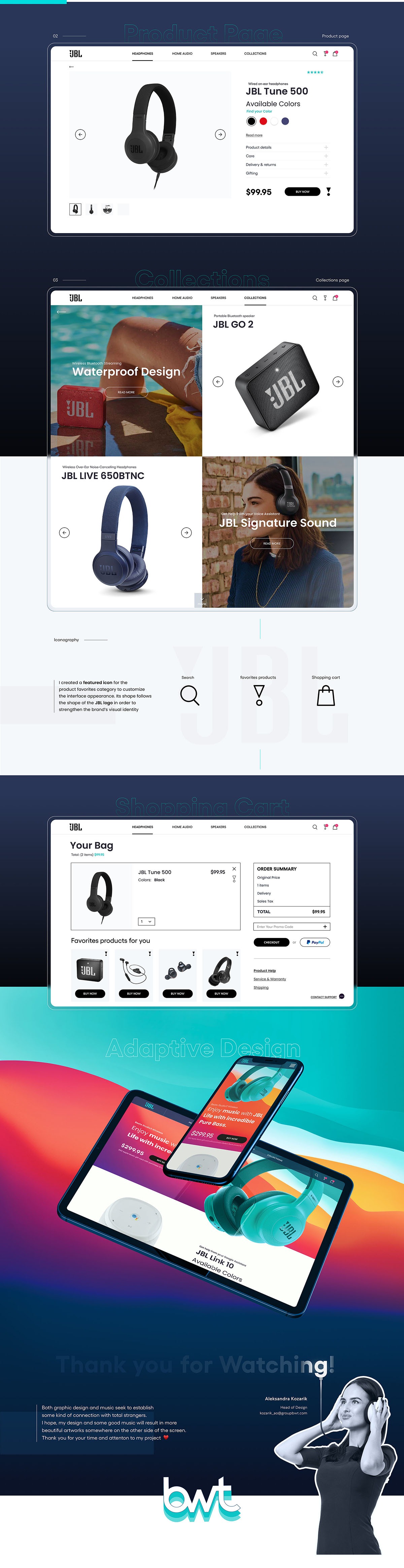 JBL在线购物商城网页概念设计