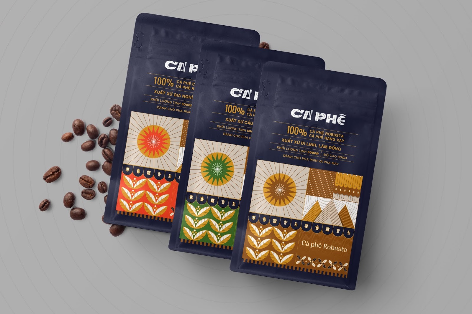 越南Ca Phea咖啡袋包装设计