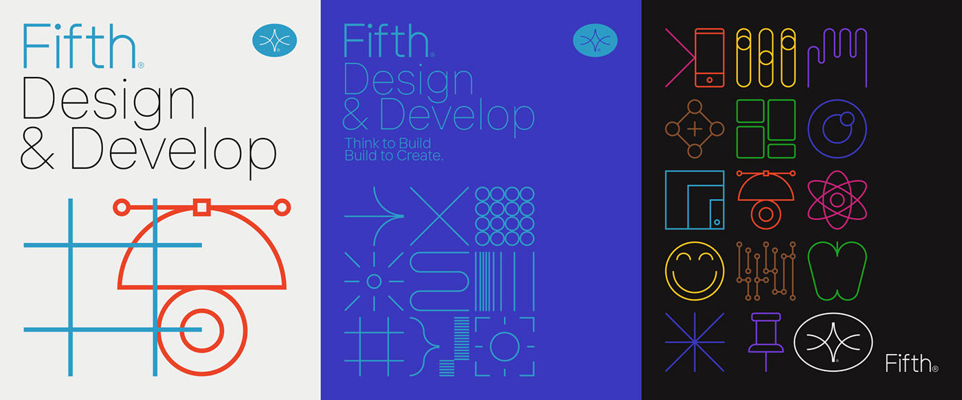 Fifth设计和软件开发公司品牌VI设计