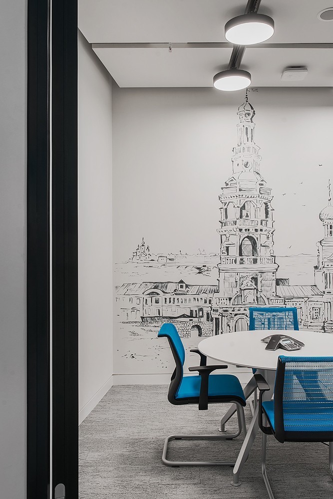 莫斯科华为办公室空间设计