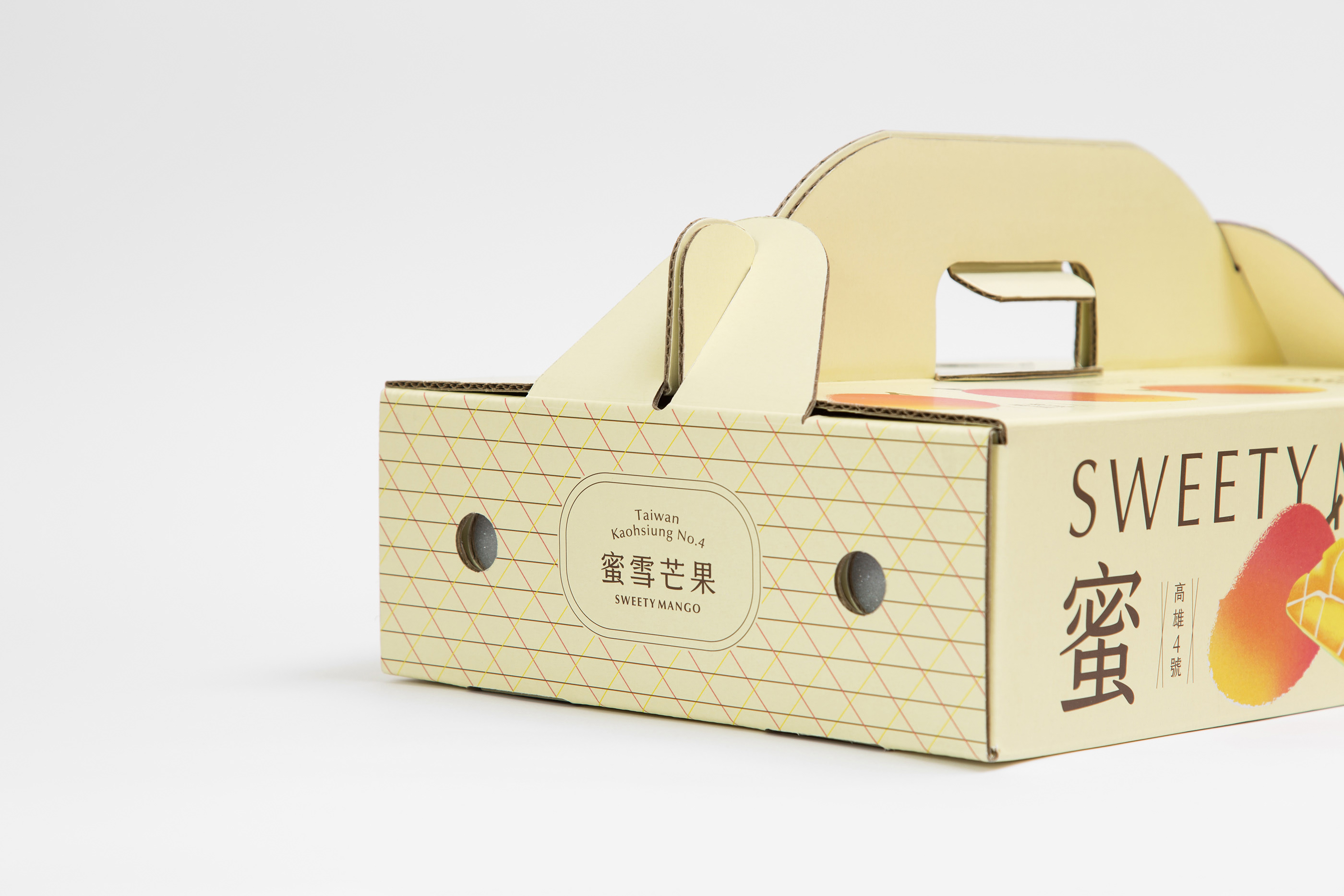 台湾蜜雪芒果礼盒包装设计