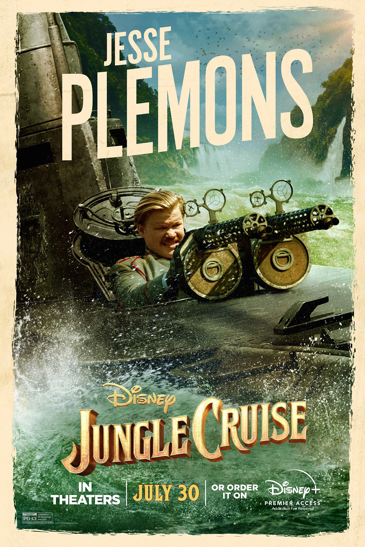 丛林奇航Jungle Cruise电影海报设计