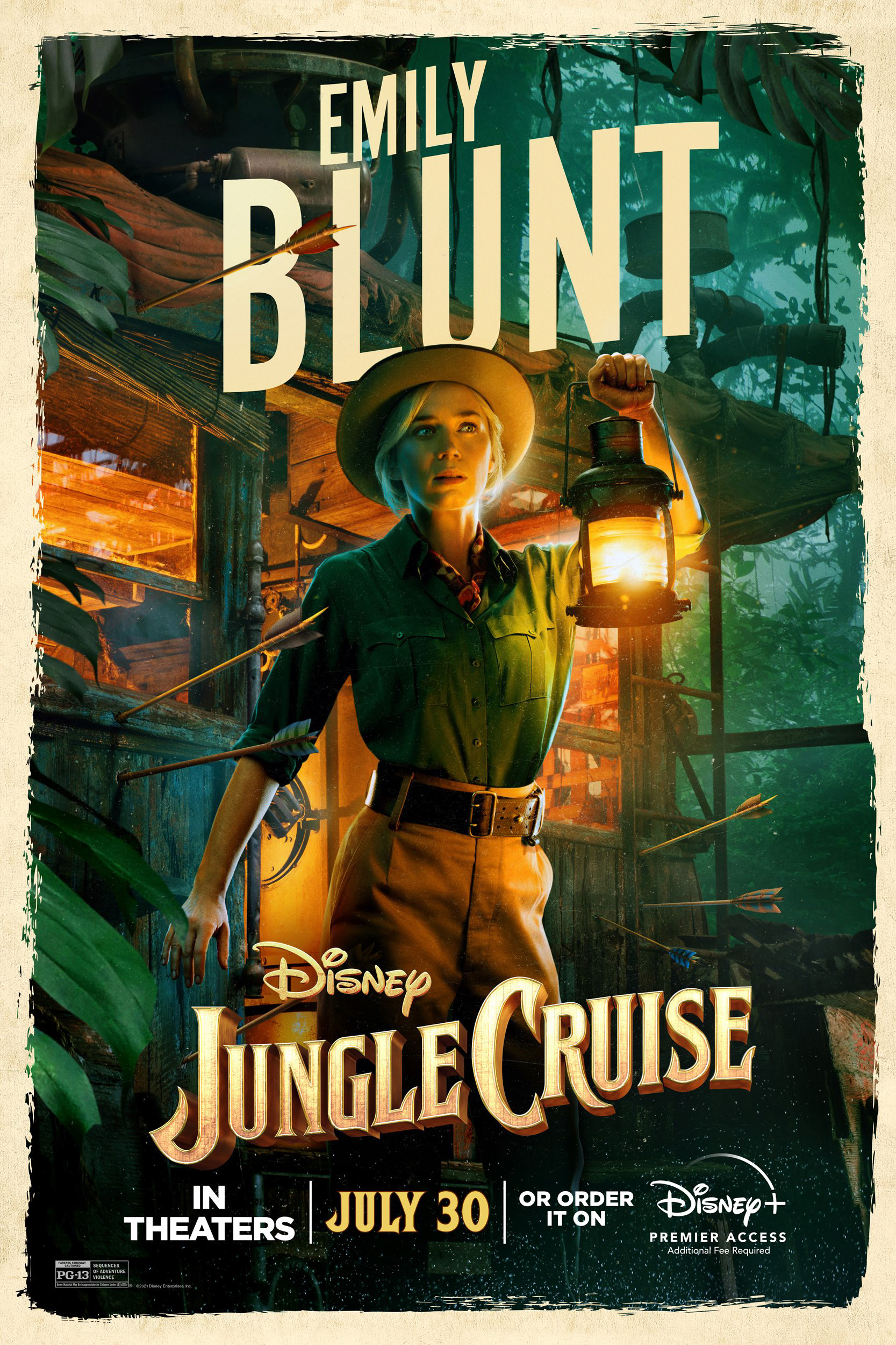 丛林奇航Jungle Cruise电影海报设计