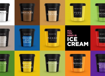 La Vanille冰淇淋包装设计