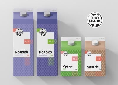 EkoMilk牛奶包装设计