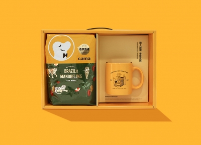 cama café咖啡豆礼盒包装设计