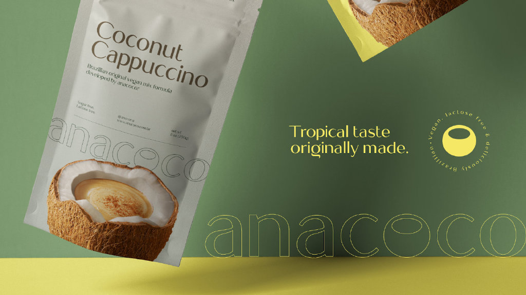 anacoco椰奶包装设计
