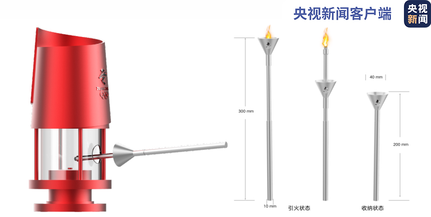 北京2022冬奥会火炬标志、火种台和火炬手服装发布