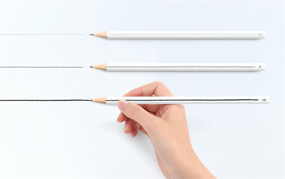 笔芯粗细线条跃上笔身 一眼辨别铅笔种类,日本设计师推出「笔迹铅笔」