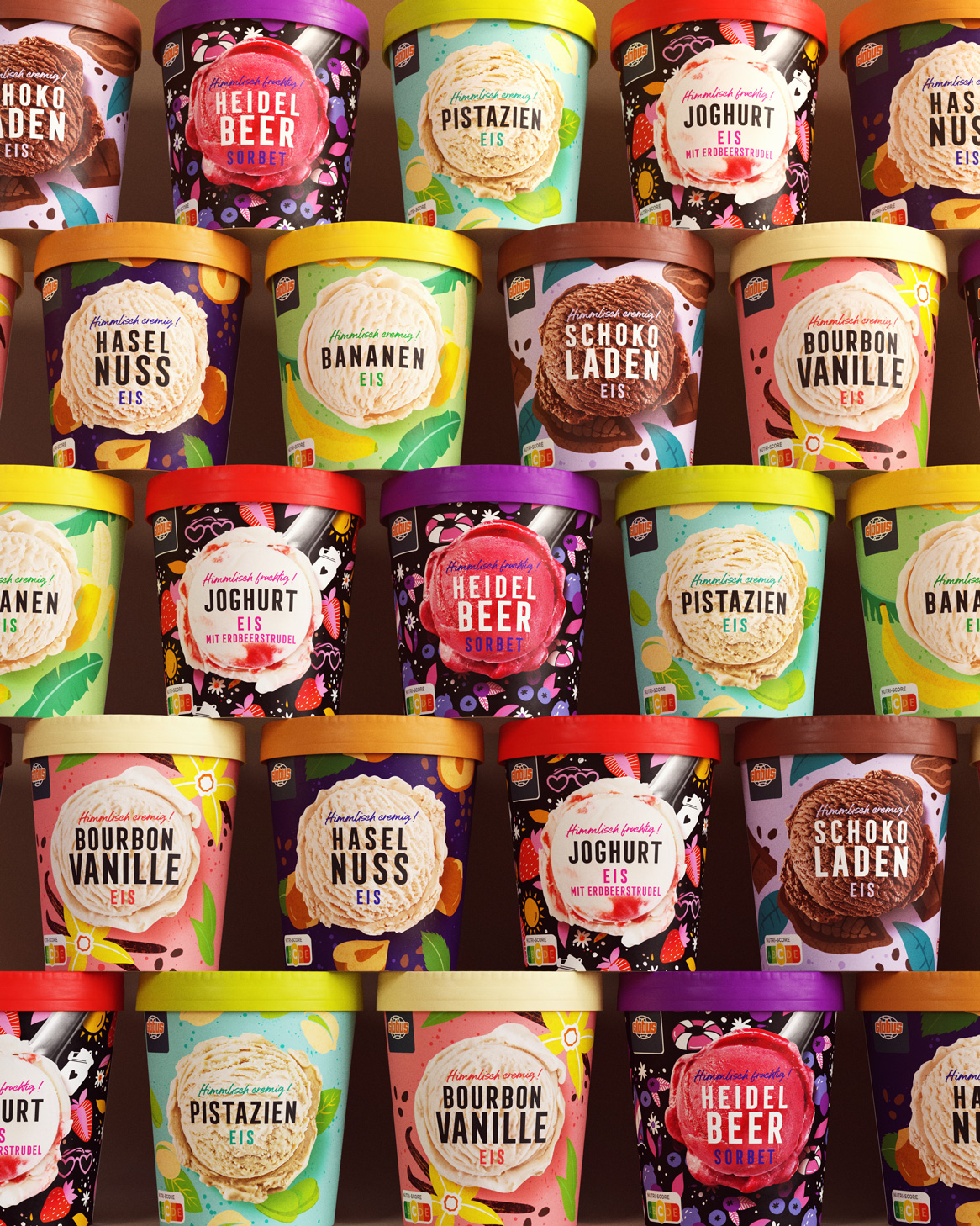 色彩缤纷! Globus冰淇淋包装设计