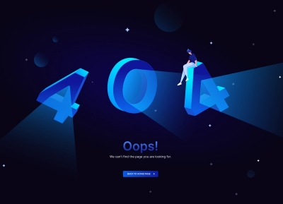 404错误网页界面设计