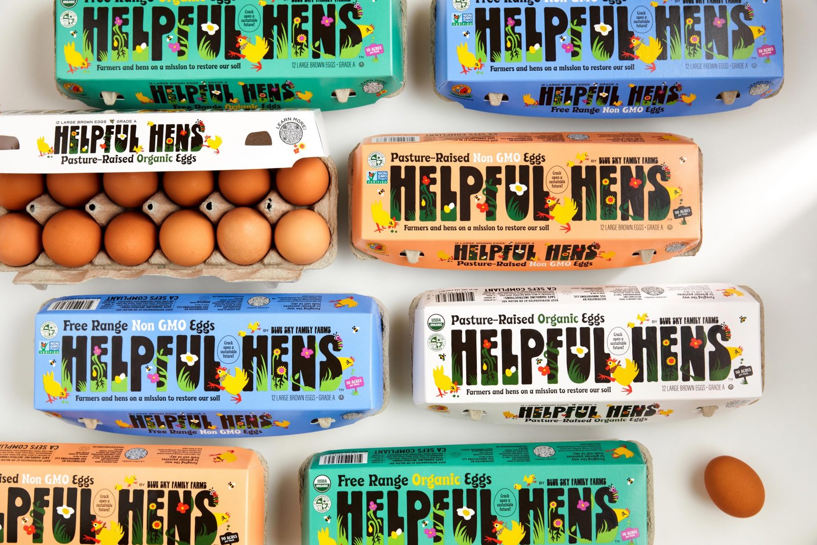 Helpful Hens鸡蛋包装设计
