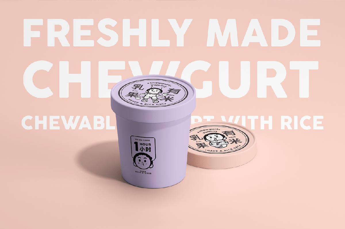 乳果有米酸奶品牌形象设计