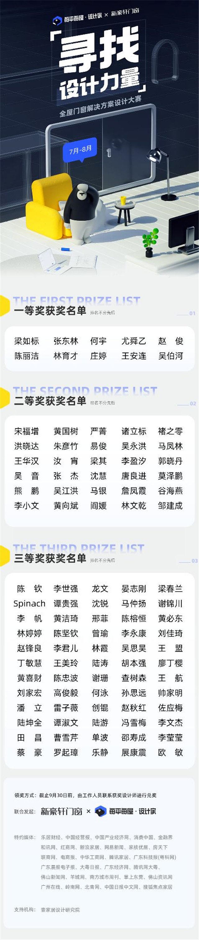 大赛公布！新豪轩x每平每屋设计家「寻找设计力量」全屋门窗解决方案设计大赛获奖结果揭晓！