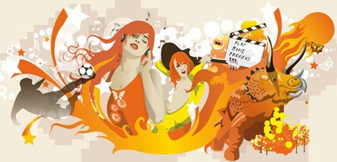 国外一组精美2D插画欣赏