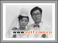 Photoshop应用实例&nbsp;制作浪漫结婚纪念邮票