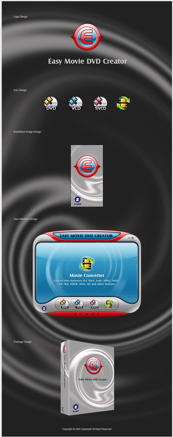 Easy Movie DVD Creator界面设计