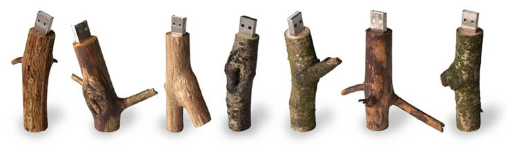 绝对环保--树枝USB