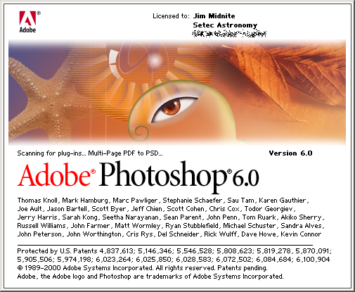 ADOBE PHOTOSHOP各版本界面设计