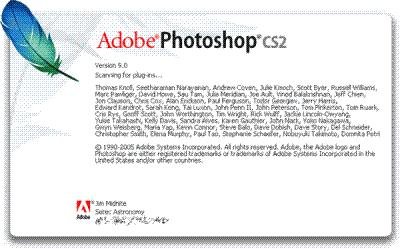 ADOBE PHOTOSHOP各版本界面设计