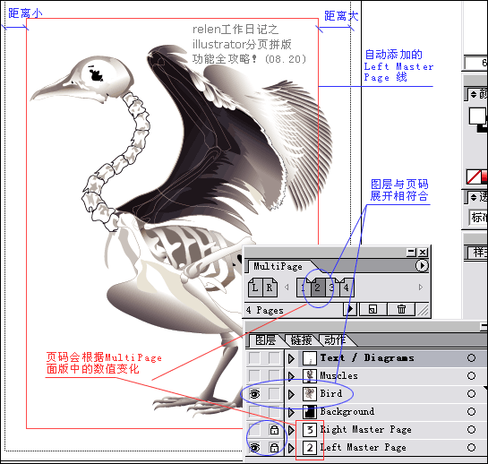 ILLUSTRATOR如何实现分页功能