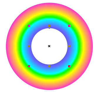 CORELDRAW制作彩虹效果