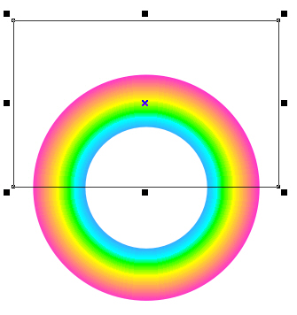 CORELDRAW制作彩虹效果