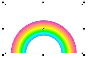 CORELDRAW制作彩虹效果