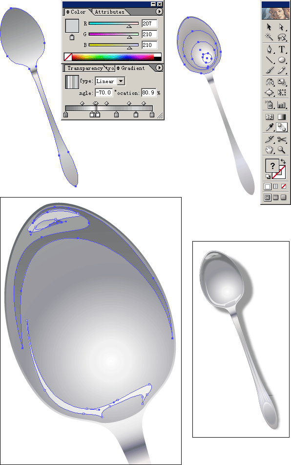 Illustrator表现质感效果