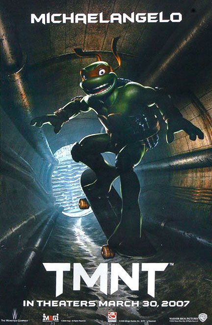 动画电影《忍者神龟》海报设计