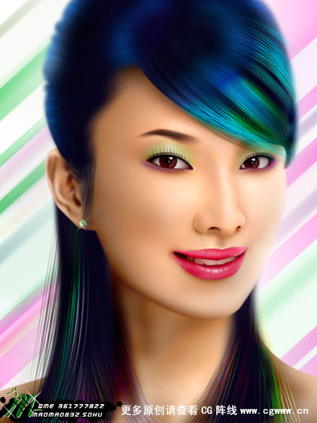 Photoshop鼠绘美女