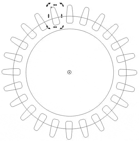 教你在CorelDRAW中制作立体齿轮