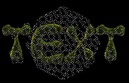 PS制作乌龟壳纹理的特效字效果