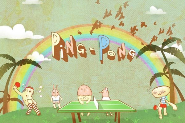 Ping-Pong Remix关于乒乓的插画(二)