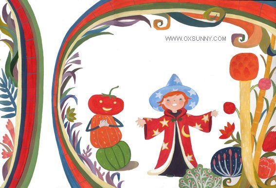 韩国oxsunny童话风格的插画欣赏