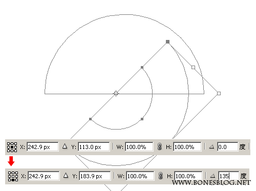 用Photoshop绘制一个数学题的图