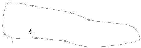 PS路径工具绘制皮鞋