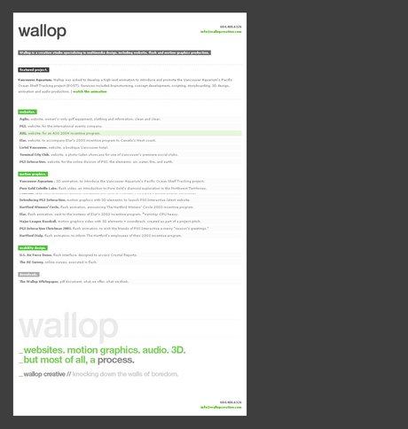 2006世界上基于CSS最美的50个网站